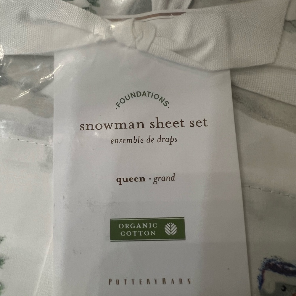 Pottery Barn Queen Christmas Sheet Set - Picture 2 of 4